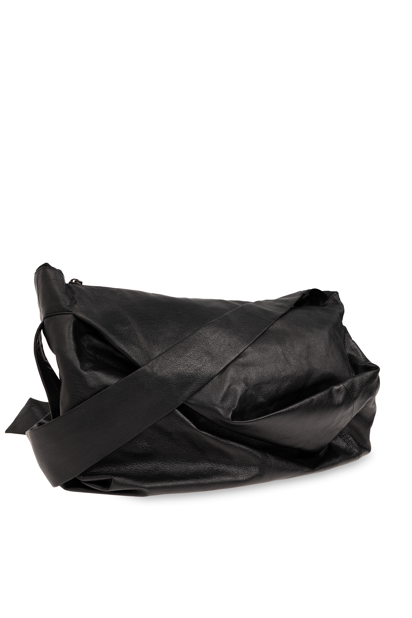 Black Draped shoulder bag Discord Yohji Yamamoto